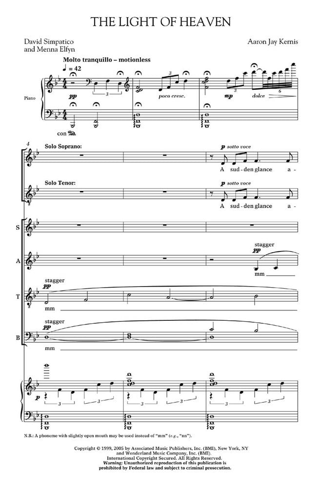 Choral Movements from Garden of Light